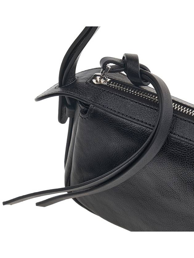 Simply Mini Leather Shoulder Bag Black - FENDI - BALAAN 9