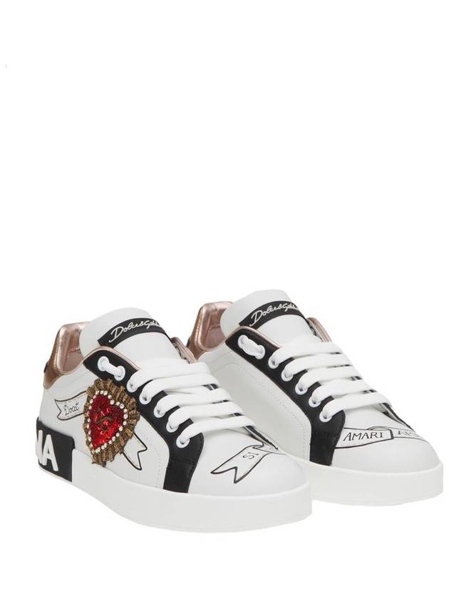 Portofino low-top sneakers white - DOLCE&GABBANA - BALAAN 3