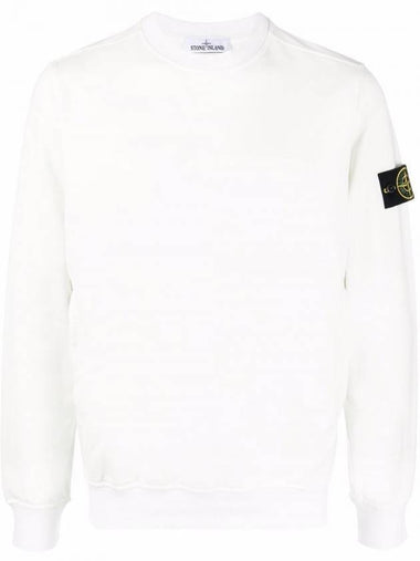 Wappen Patch Cotton Stretch Fleece Sweatshirt Ice - STONE ISLAND - BALAAN 1