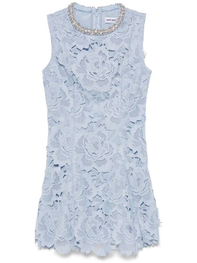 Self-Portrait Short Dress With Floral Lace - SELF PORTRAIT - BALAAN 1