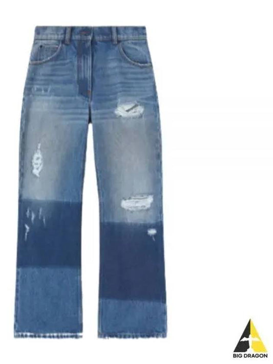 Genius Palm Angels Star Intarsia 2A00001 M2503 795 Women s Cropped Flare Jeans - MONCLER - BALAAN 1