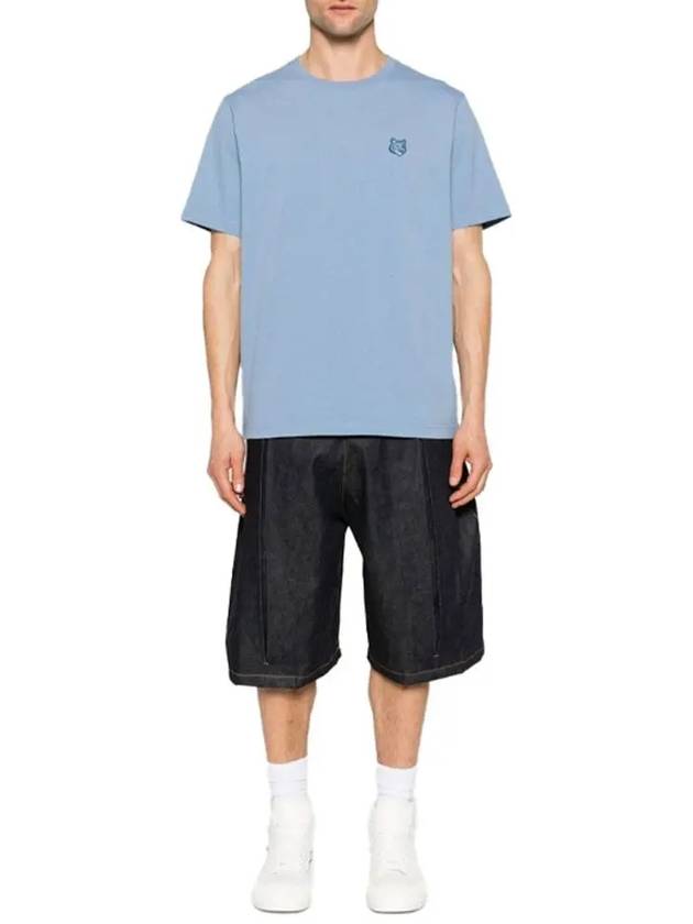 Bold Fox Head Patch Comfort Short Sleeve T-Shirt Blue - MAISON KITSUNE - BALAAN 5