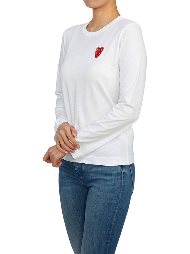 Comme des Gar ons Double Wappen Women s Long Sleeve T Shirt AZ T291 051 2 - COMME DES GARCONS PLAY - BALAAN 4