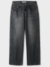 DPT 003 Damaged washed denim pants black - INDUST - BALAAN 5