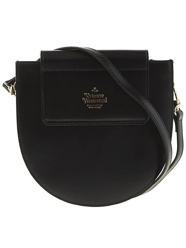 Linda Half Moon Saddle Cross Bag Black - VIVIENNE WESTWOOD - BALAAN 4