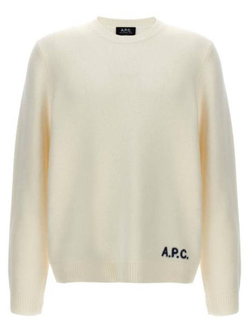 Edward Intarsia Knit Top White - A.P.C. - BALAAN 1