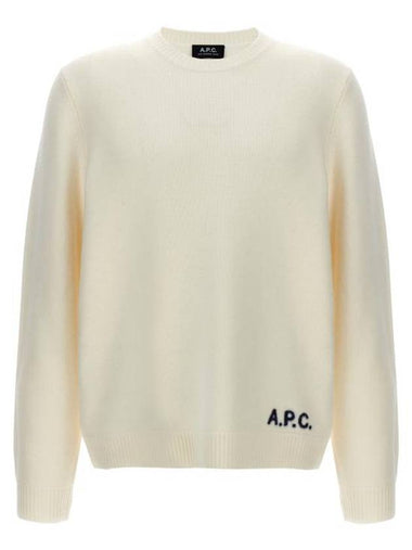 Edward Intarsia Knit Top White - A.P.C. - BALAAN 1