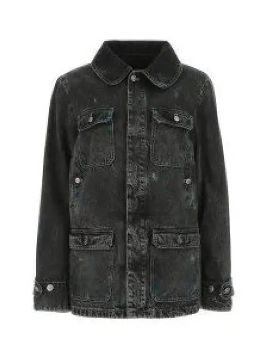 Paint Denim Jacket Black - MAISON MARGIELA - BALAAN 2