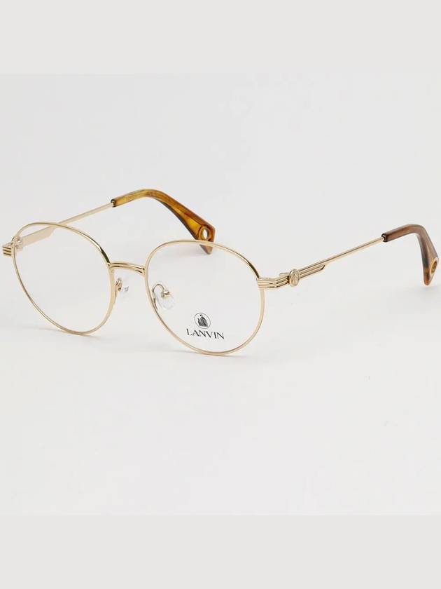 Glasses Frame LNV2107 703 Men Women Gold Frame Glasses Fashion - LANVIN - BALAAN 5