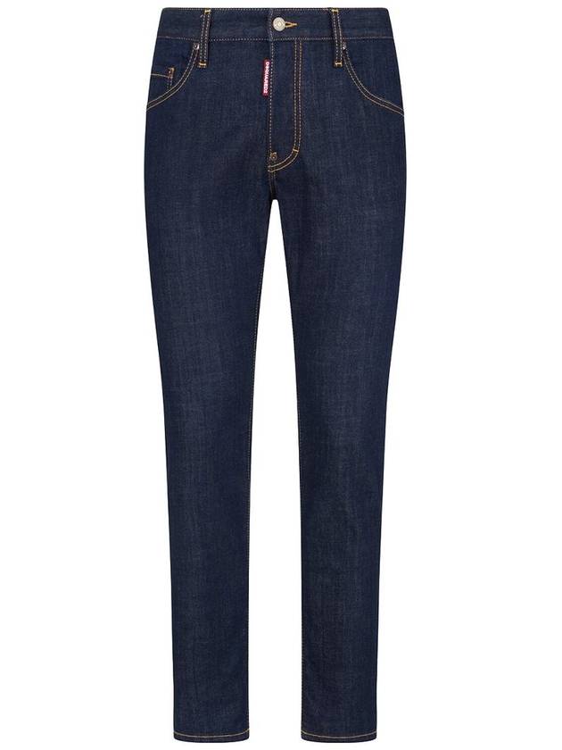 Dark Rinse Wash Skater Denim Jeans Blue - DSQUARED2 - BALAAN 2