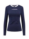 Meja Polyester Long Sleeve T-Shirt Navy - J.LINDEBERG - BALAAN 1