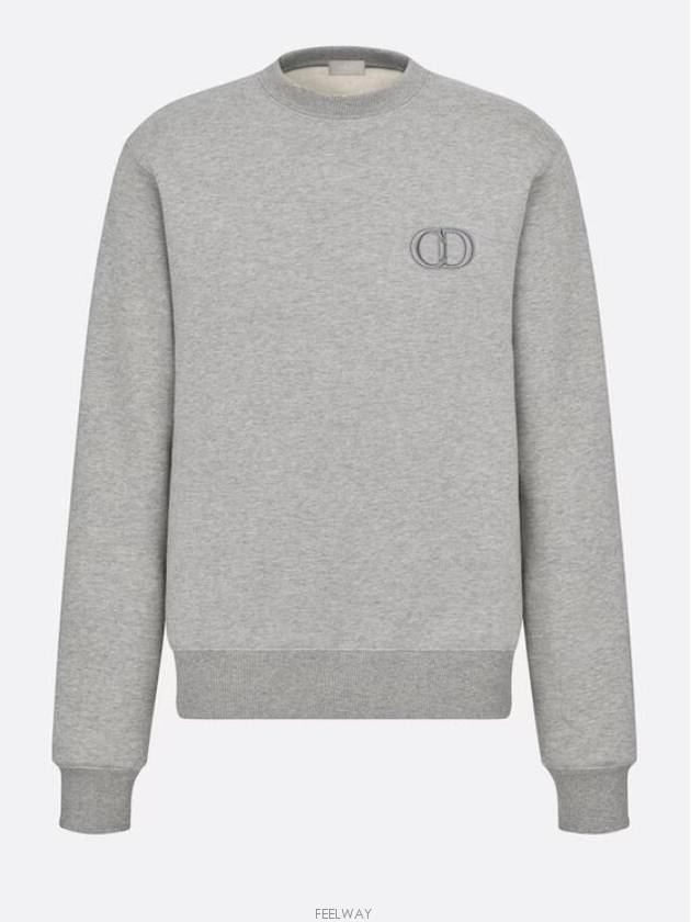 CD Icon Cotton Sweatshirt Grey - DIOR - BALAAN 2