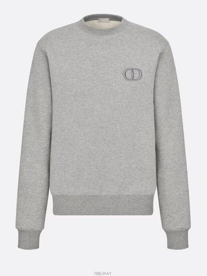 CD Icon Cotton Sweatshirt Grey - DIOR - BALAAN 2