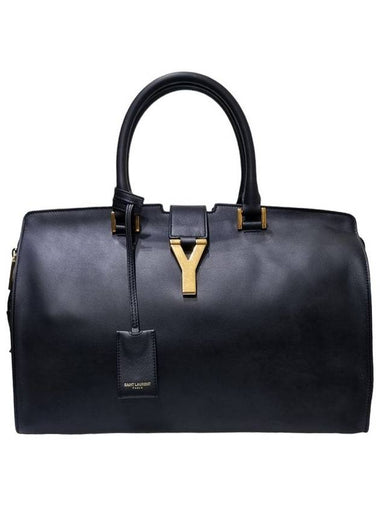 Women s 311208 Black Leather New Kabachique Medium Tote Bag - SAINT LAURENT - BALAAN 1