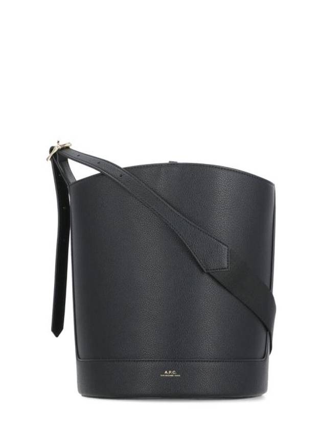 Ana Leather Shoulder Bag Black - A.P.C. - BALAAN 2