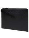 GG Micro Ssima Strap Clutch Bag Black - GUCCI - BALAAN 3