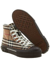 Vintage Check Stripe Logo High Top Sneakers Brown - BURBERRY - BALAAN 6