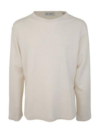 Crew Neck Long Sleeve Knit Top White - OUR LEGACY - BALAAN 2