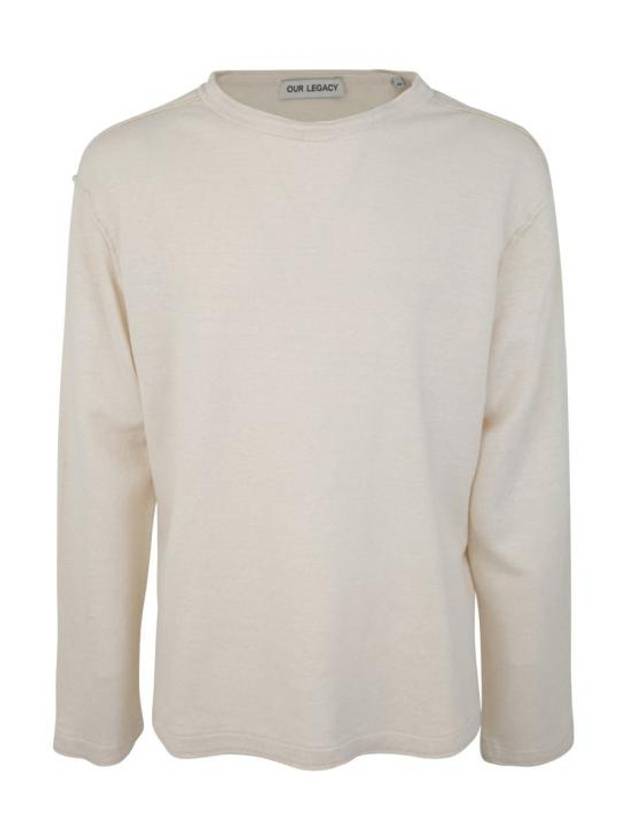 Crew Neck Long Sleeve Knit Top White - OUR LEGACY - BALAAN 2