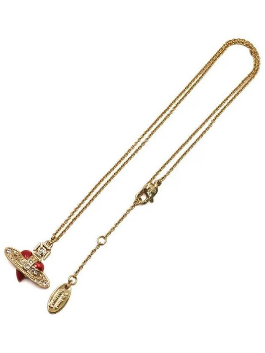 New Diamante Heart Necklace Gold - VIVIENNE WESTWOOD - BALAAN 2