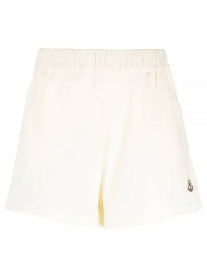 Women's Terrycloth Shorts White - MONCLER - BALAAN 2