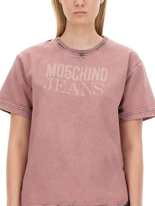 Moschino Jeans T-Shirt With Logo - MOSCHINO - BALAAN 4