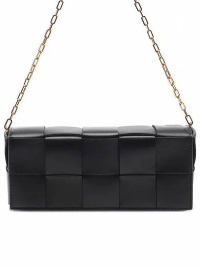 Cassette Bag Pouch On Chain Shoulder Bag Black - BOTTEGA VENETA - BALAAN 2