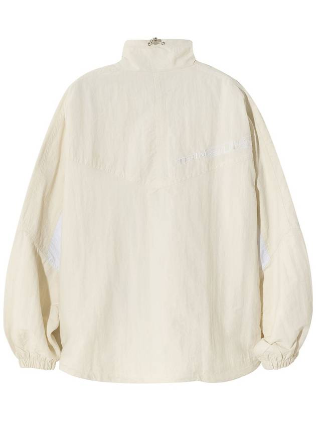 Unisex Panel Nylon Wind Stop Jumper Ivory SDKIISD231103WB001 - SALONDEKII SDLABEL - BALAAN 3