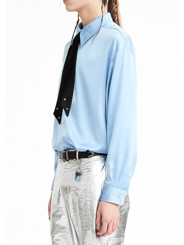 QS Eyelet Shirt Sky Blue - YOUCHE PRET A PORTER - BALAAN 5