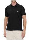 Logo Polo Shirt Black - EMPORIO ARMANI - BALAAN 3