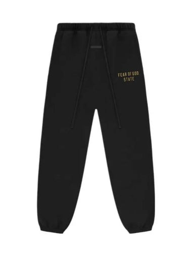 Fleece State Pants Black 130BT242020F - FEAR OF GOD ESSENTIALS - BALAAN 1