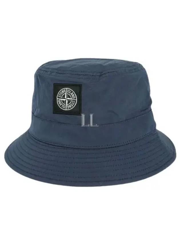 Econyl Regenerated Nylon Bucket Hat Avio Blue - STONE ISLAND - BALAAN 2