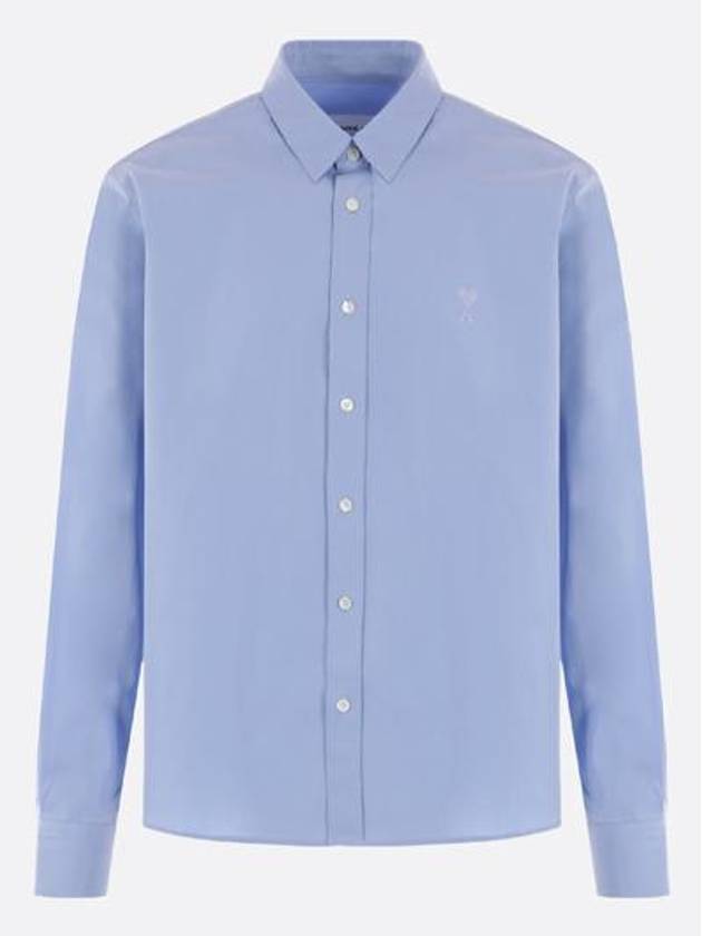 De Coeur Classic Cotton Long Sleeve Shirt Blue - AMI - BALAAN 2