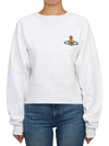 Athletic Cropped Sweatshirt White - VIVIENNE WESTWOOD - BALAAN 4