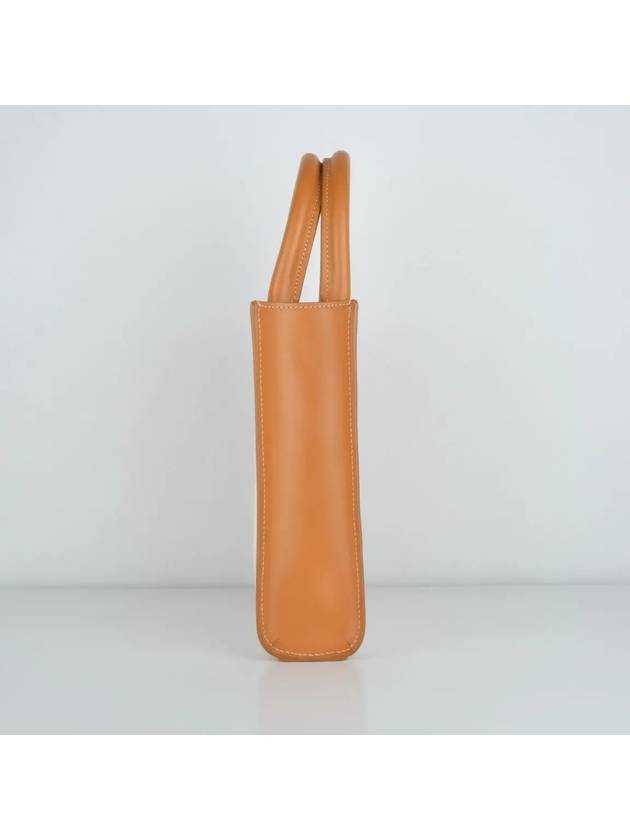 Women's Mini Vertical Cabas Tote Bag Natural Tan - CELINE - BALAAN 4