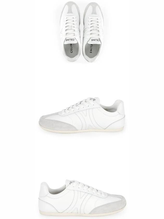 JoGGer Lace Up Low Top Sneakers White - CELINE - BALAAN 4