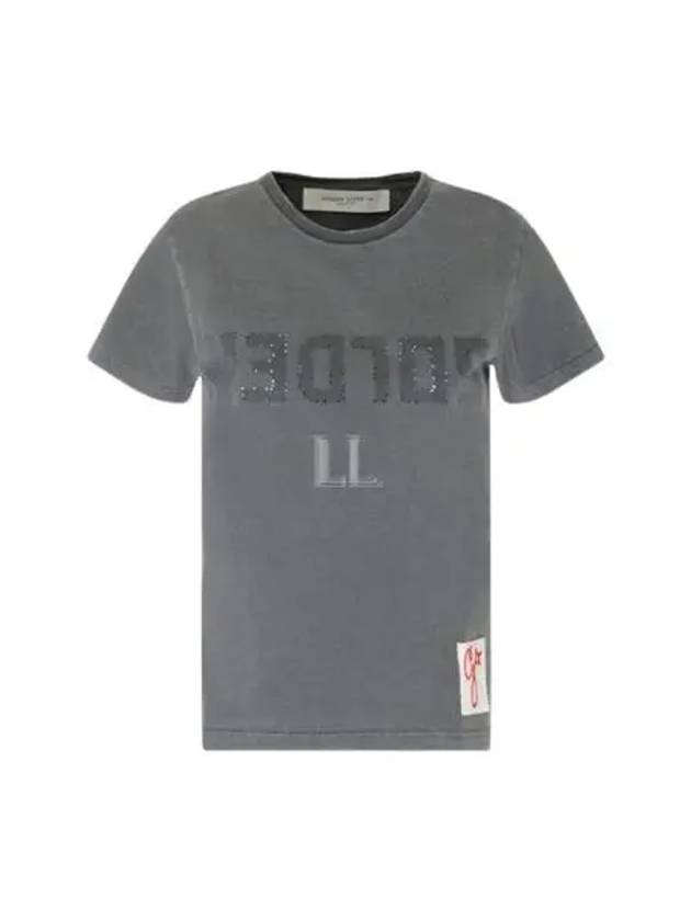 Distressed Slim-Fit Short Sleeve T-Shirt Grey - GOLDEN GOOSE - BALAAN 2