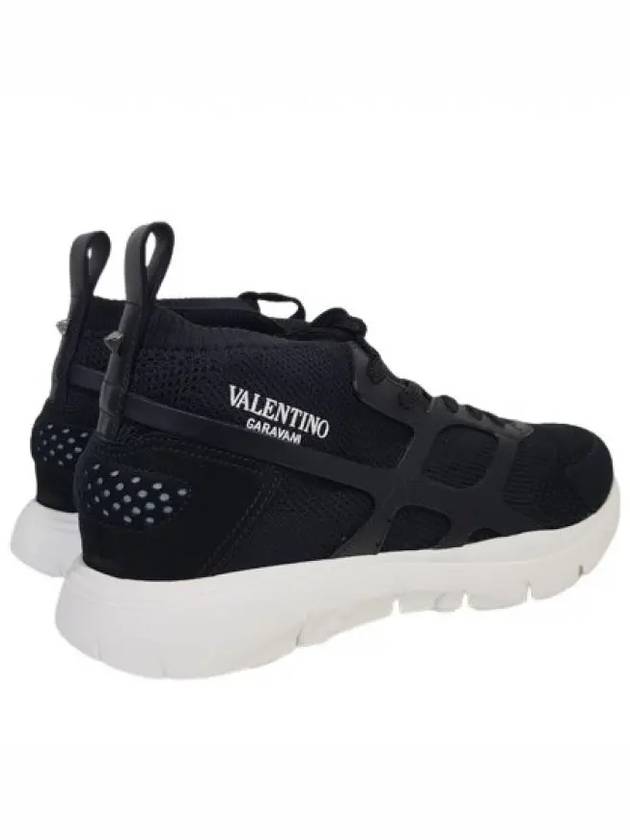 Sound High Top Sneakers Black - VALENTINO - BALAAN 5