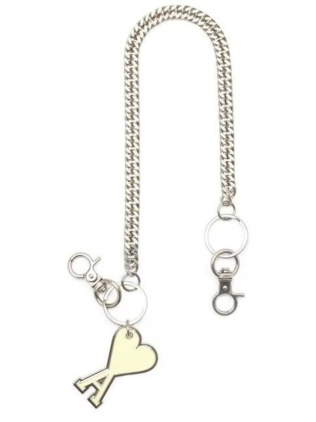 Heart Logo Chain Key Holder Yellow - AMI - BALAAN 2