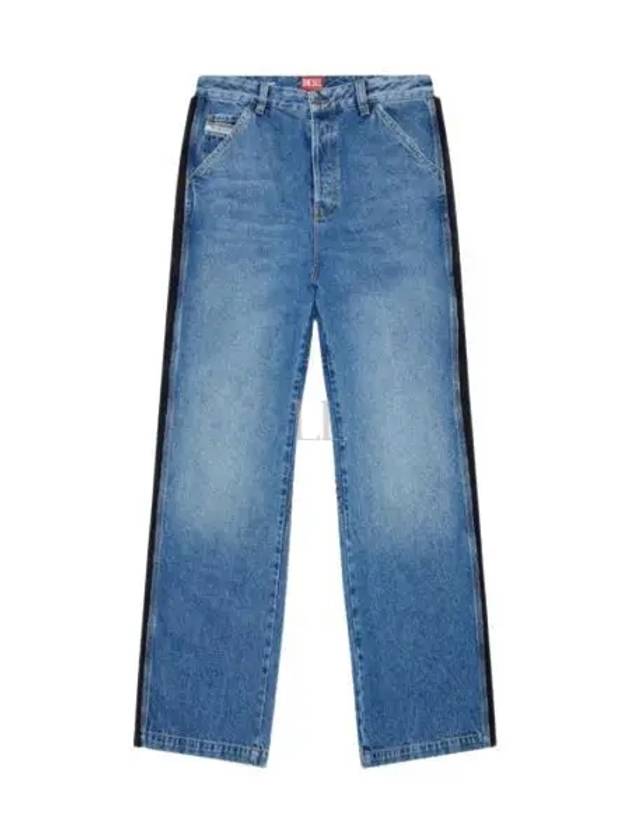 D-Livery Mid-Rise Straight Leg Jeans Blue - DIESEL - BALAAN 2