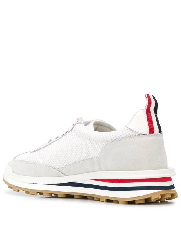 Thom Women Browne Nylon Tech Runner Low Top Sneakers Grey White - THOM BROWNE - BALAAN 4