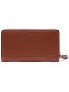 V Logo Long Wallet Brown - VALENTINO - BALAAN 5