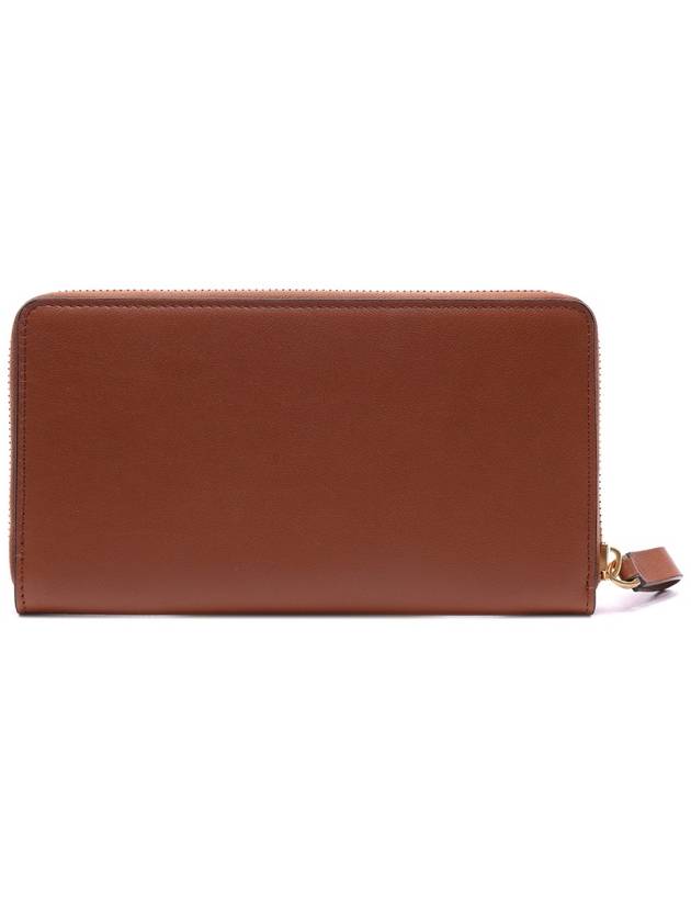 V Logo Long Wallet Brown - VALENTINO - BALAAN 5