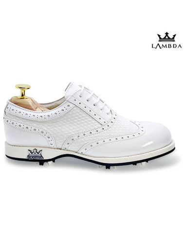 Golf Shoes Antares White White Sole 20% - LAMBDA - BALAAN 1