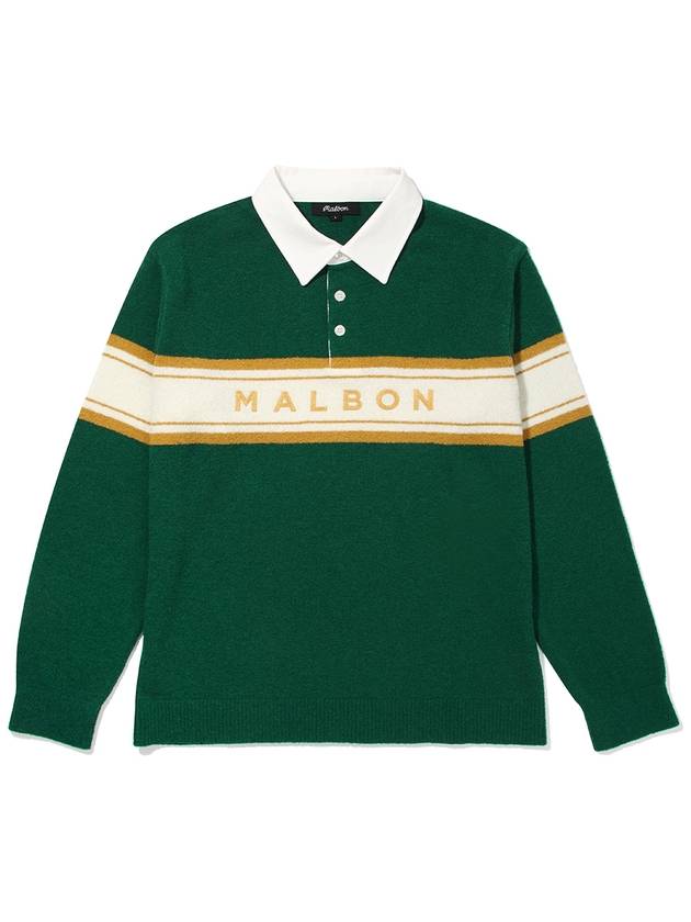 Terry Polo Sweater GREEN UNISEX M3123PKT02GRN - MALBON GOLF - BALAAN 2