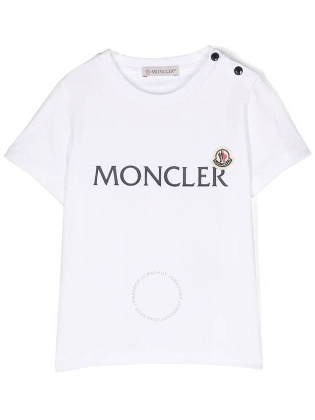 Moncler Boys Logo Print Crew Neck T Shirt Size 18 24M - MONCLER - BALAAN 1