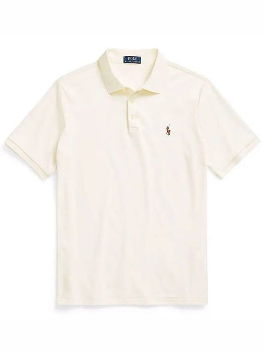 24SS Polo Men's Color Pony Logo Embroidered Soft Cotton Short Sleeve Collar 710666999007 - RALPH LAUREN - BALAAN 1