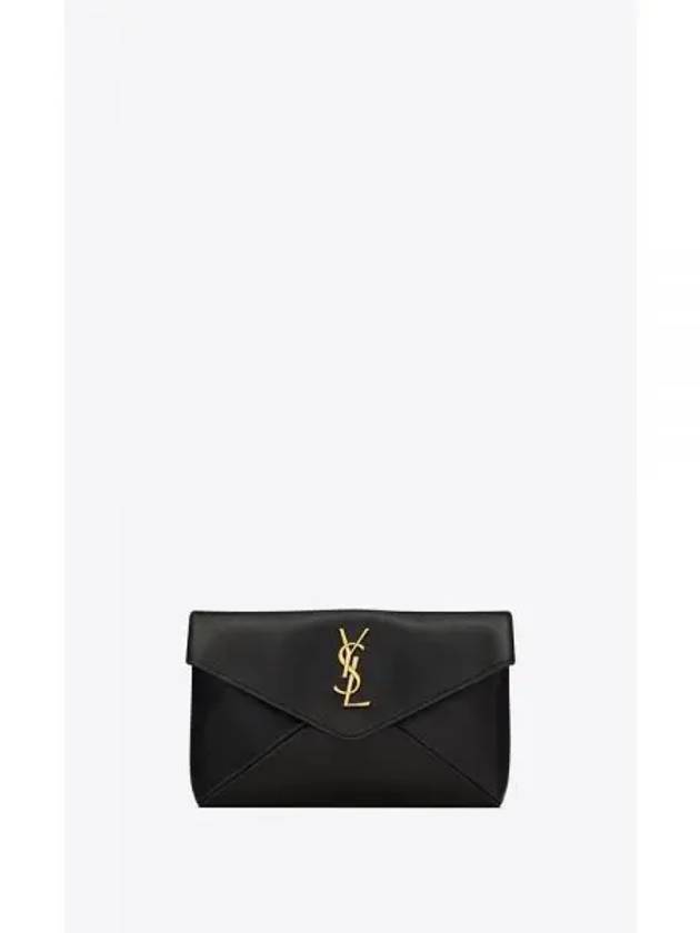 Cassandre Envelope Pouch Bag Black - SAINT LAURENT - BALAAN 2