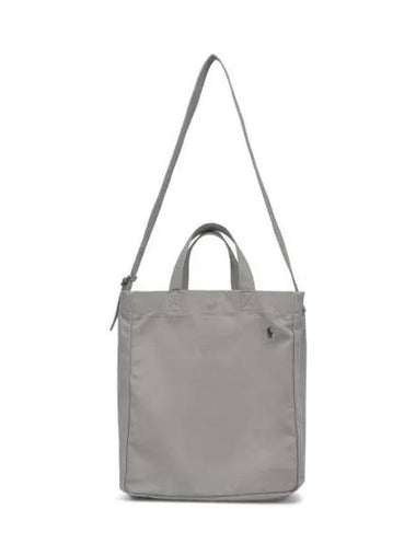 Canvas Shopper Tote Gray - POLO RALPH LAUREN - BALAAN 1