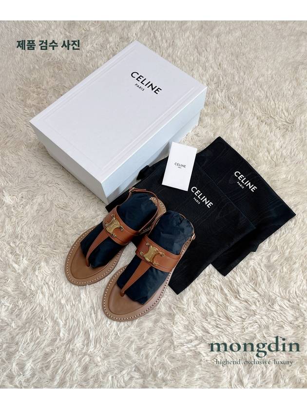 Lympia Triomphe Sandals Brown - CELINE - BALAAN 6